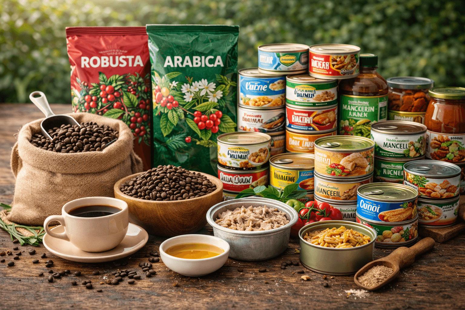 Akom Food Coffee Canned Foods